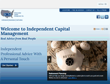 Tablet Screenshot of icmfinancial.com